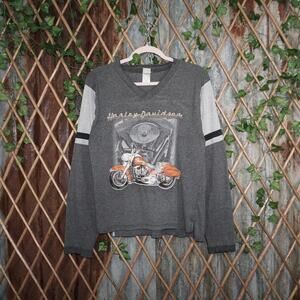 Large - Vintage Y2K Harley Davidson 2000s LS femme t-shirt